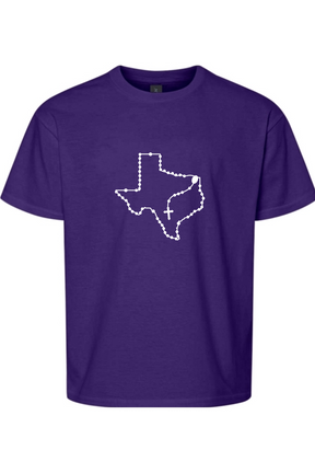 Texas Catholic Rosary Youth T-shirt