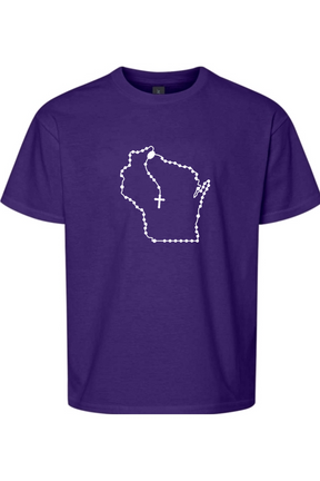 Wisconsin Catholic Rosary Youth T-shirt