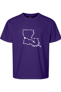 Louisiana Catholic Rosary Youth T-shirt