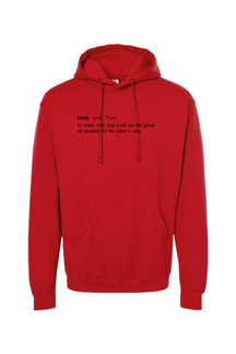 Love is a Verb - Hoodie Sweatshirt