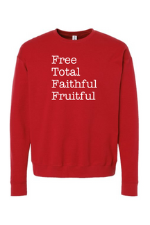 Free Total Faithful Fruitful - Theology of the Body Crewneck Sweatshirt