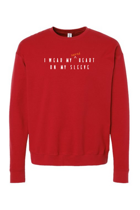 Sacred Heart On My Sleeve - Crewneck Sweatshirt