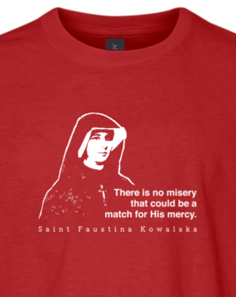 Mercy Message - St Faustina Kowalska Youth T-Shirt