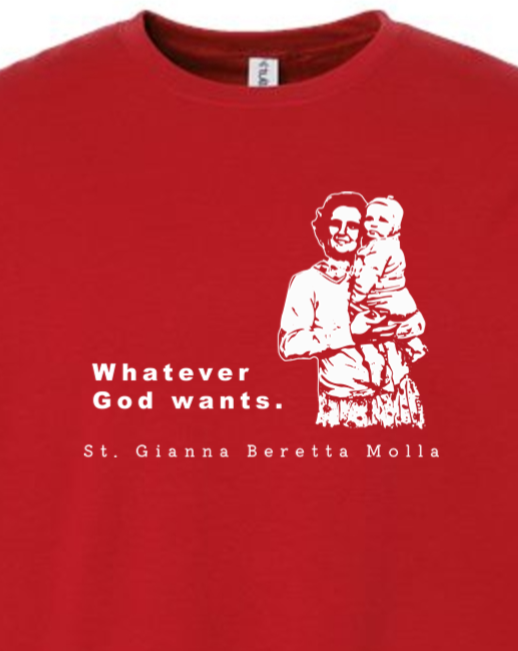 Whatever God Wants - St. Gianna Crewneck Sweatshirt
