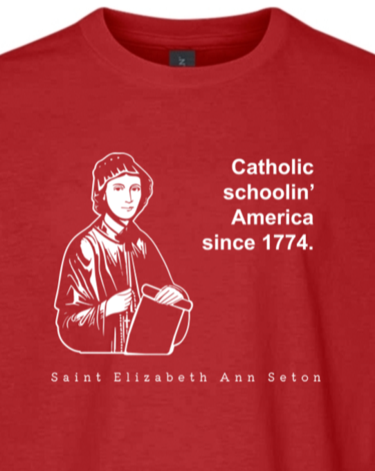 Catholic Schoolin' - St Elizabeth Ann Seton T-Shirt - youth