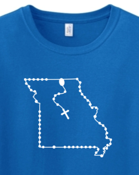 Missouri Rosary Adult T-shirt