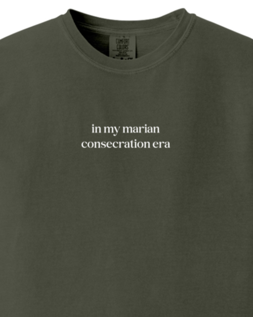 In My Marian Consecration Era Adult T-shirt - Comfort Colors