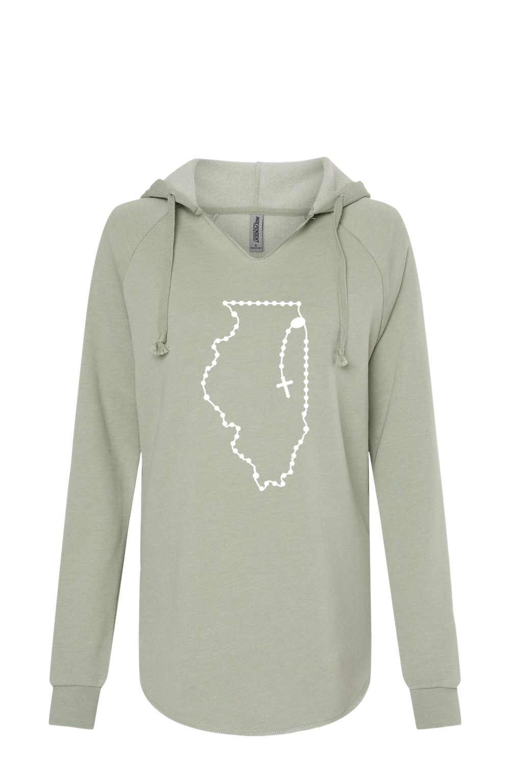 Illinois Catholic Rosary Drop Hoodie