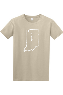 Indiana Catholic Rosary Adult T-shirt