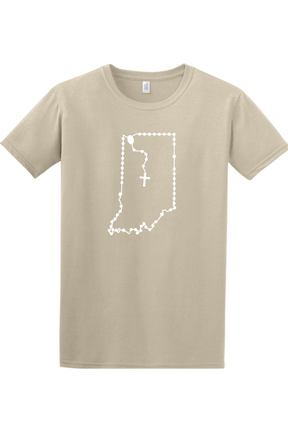 Indiana Catholic Rosary Adult T-shirt