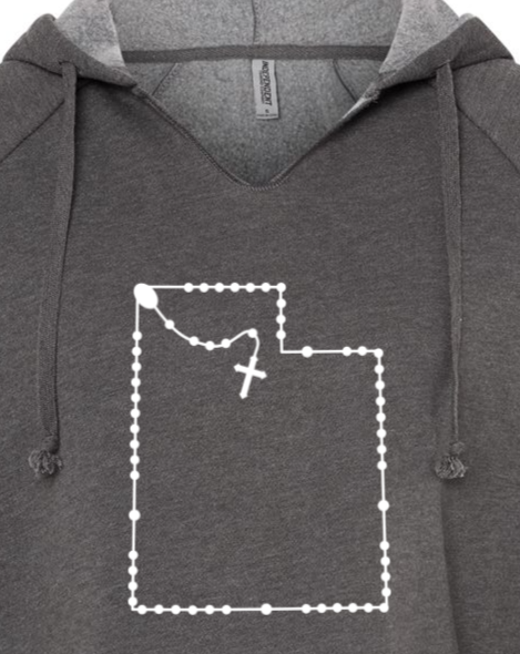 Utah Catholic Rosary Drop Hoodie