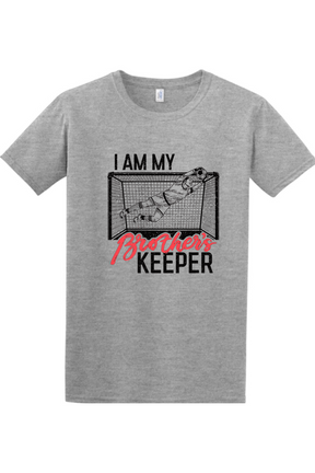 I am my Brother's Keeper - Catholic Soccer Adult T-shirt