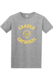 Cradle Catholic Block Adult T-Shirt