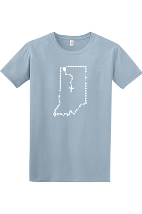 Indiana Catholic Rosary Adult T-shirt