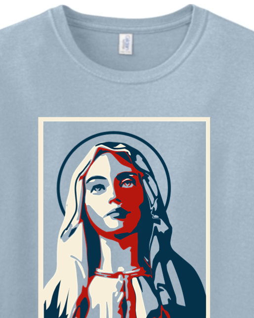 I'm With Her - Virgin Mary Adult T-Shirt