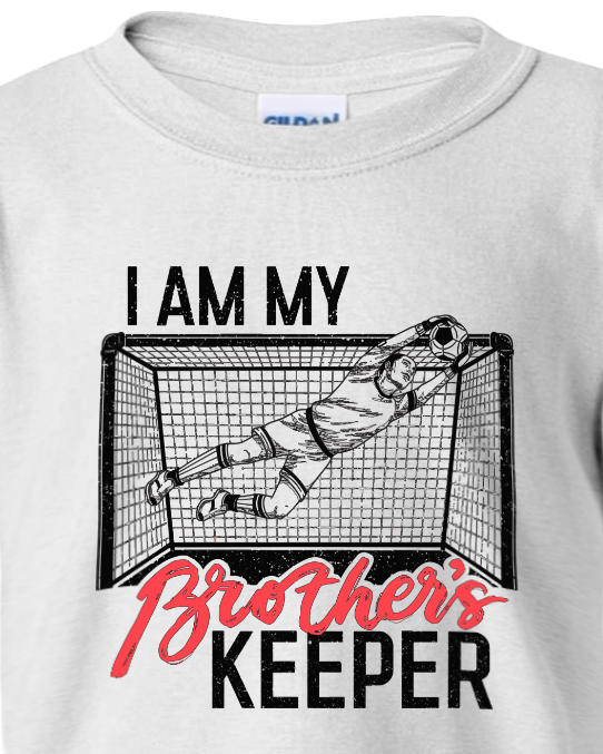 I am my Brother's Keeper - Catholic Soccer Youth T-Shirt