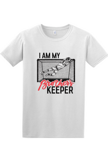 I am my Brother's Keeper - Catholic Soccer Adult T-shirt