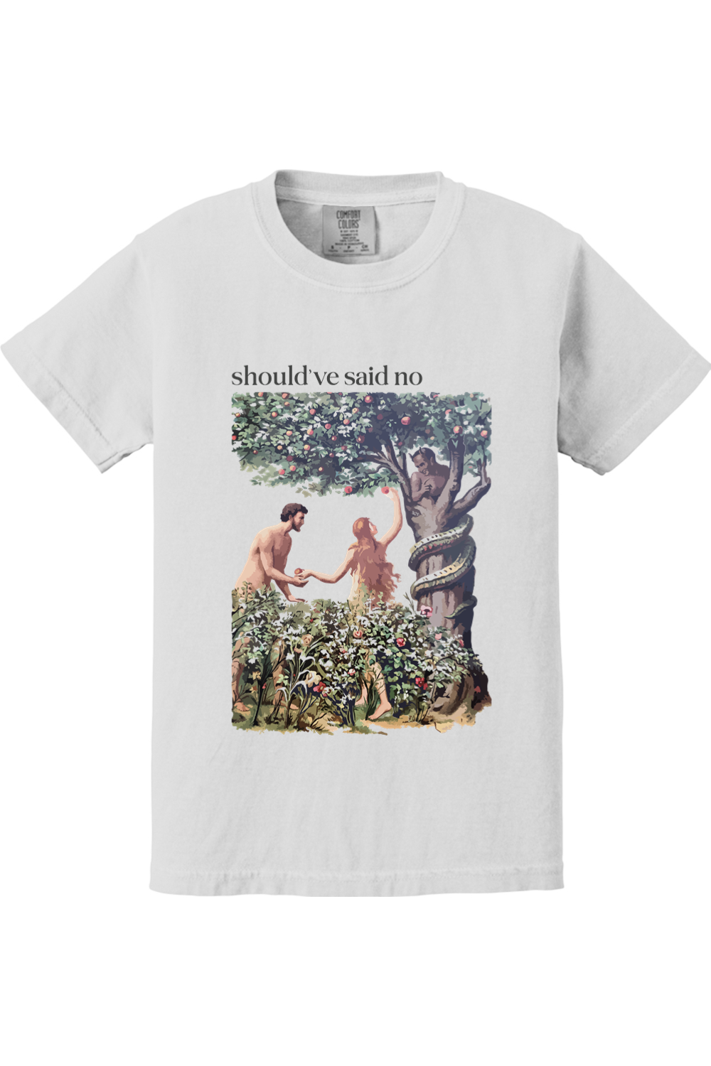 Should've Said No - Adam and Eve Youth T-shirt - Comfort Colors