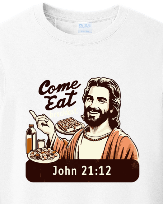 Come Eat Breakfast John 21:12 - Crewneck Sweatshirt