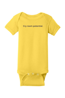 Cry Room Potential Onesie