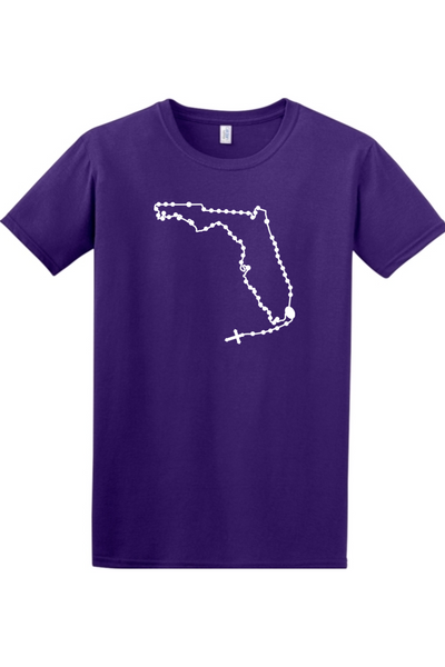 Florida Catholic Rosary Adult T-shirt
