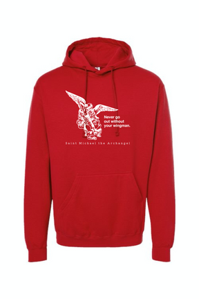 Never Go Without Your Wingman - St. Michael the Archangel Hoodie Sweatshirt