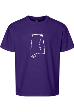 Alabama Catholic Rosary Youth T-shirt