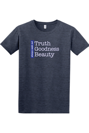 Truth Goodness Beauty - Transcendentals Adult T-Shirt