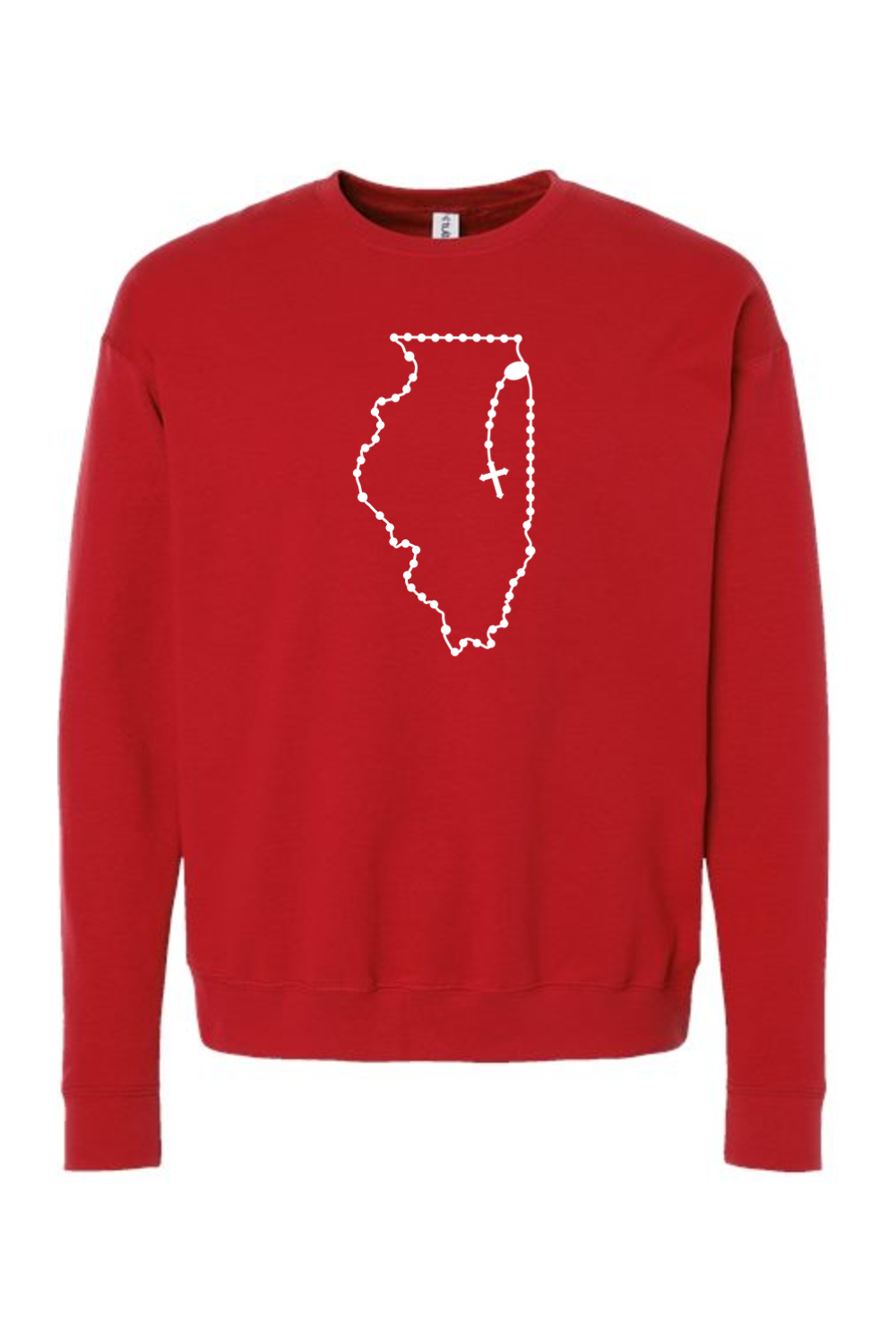 Illinois Catholic Rosary Crewneck Sweatshirt