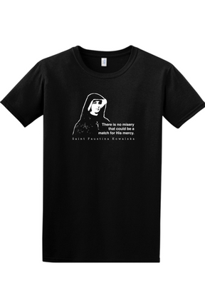 Mercy Message - St. Faustina Kowalska Adult T-shirt