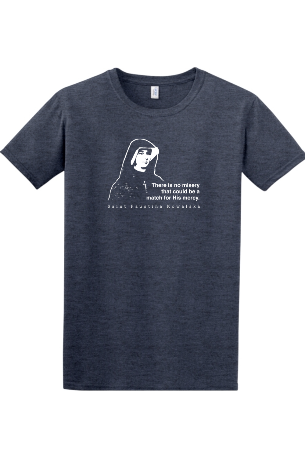 Mercy Message - St. Faustina Kowalska Adult T-shirt