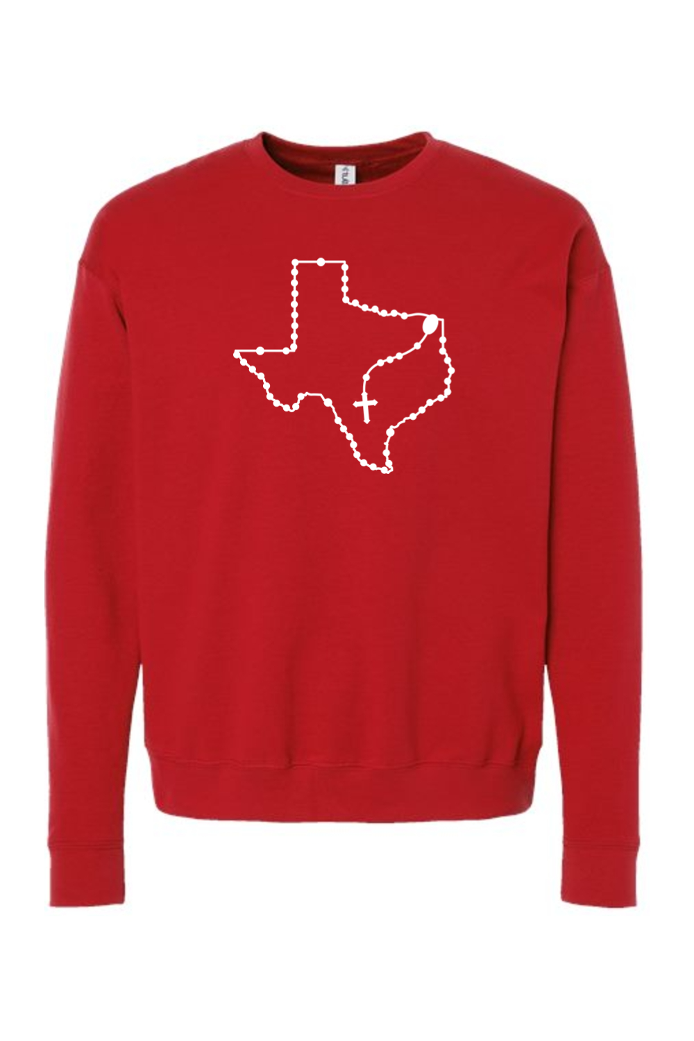 Texas Catholic Rosary Crewneck Sweatshirt