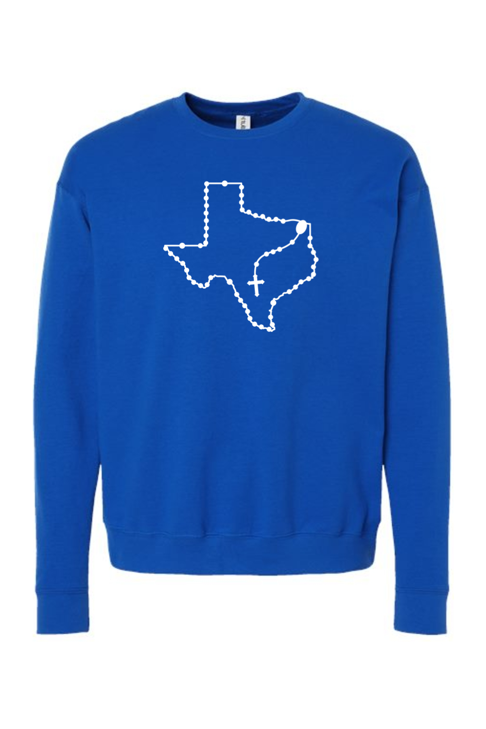 Texas Catholic Rosary Crewneck Sweatshirt