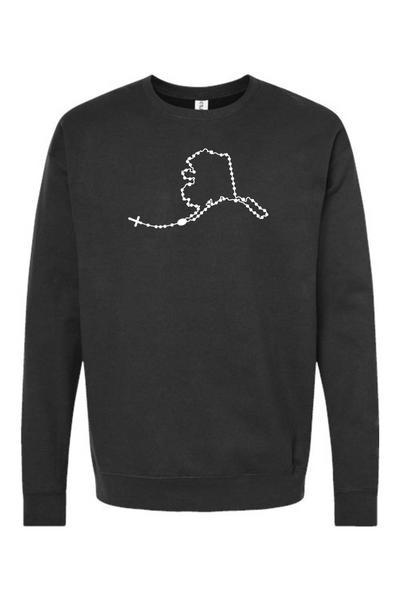 Alaska Catholic Rosary Crewneck Sweatshirt