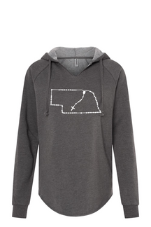 Nebraska Catholic Rosary Drop Hoodie