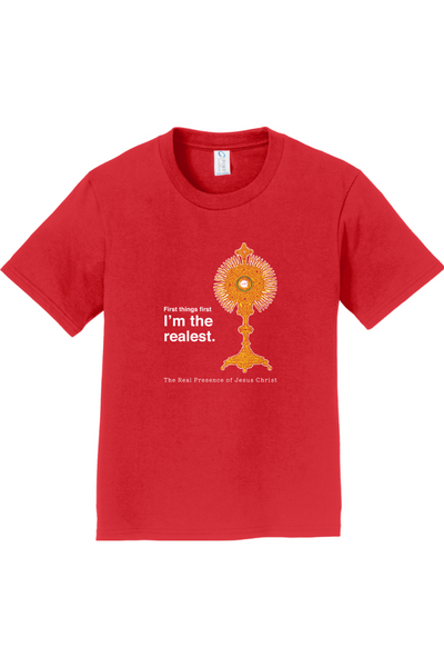 I'm the Realest – Real Presence of Christ in the Eucharist - Youth T-Shirt