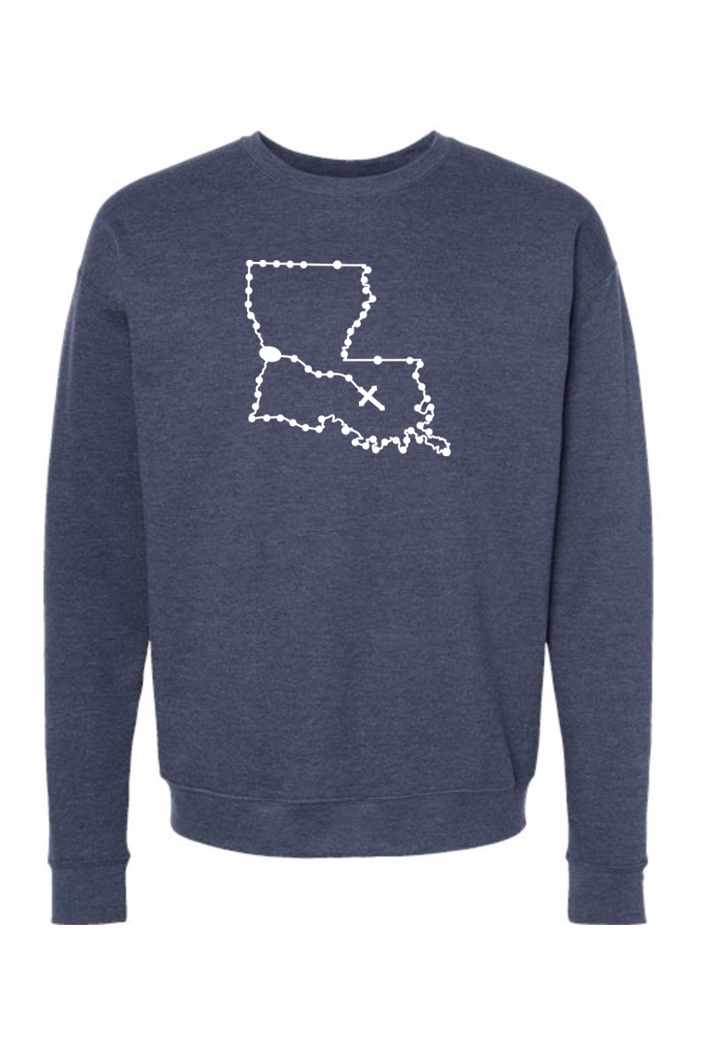 Louisiana Catholic Rosary Crewneck Sweatshirt