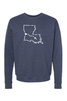 Louisiana Catholic Rosary Crewneck Sweatshirt