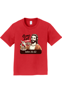 Come Eat Breakfast - John 21:12 - Youth T-Shirt