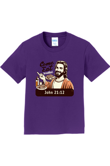 Come Eat Breakfast - John 21:12 - Youth T-Shirt