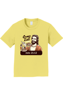 Come Eat Breakfast - John 21:12 - Youth T-Shirt