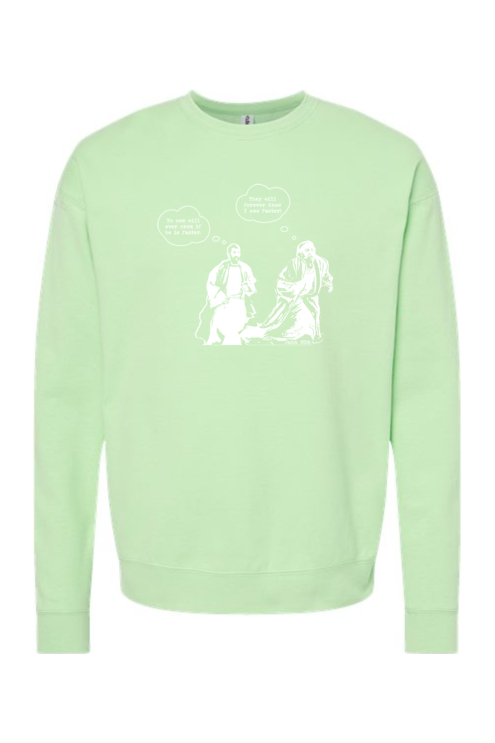 John Runs John 20:4 - Crewneck Sweatshirt