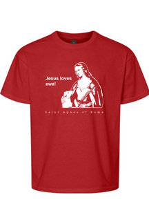 Jesus Loves Ewe - St. Agnes Youth T-Shirt