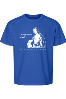 Jesus Loves Ewe - St. Agnes Youth T-Shirt