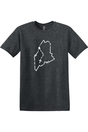 Maine Catholic Rosary Adult T-shirt