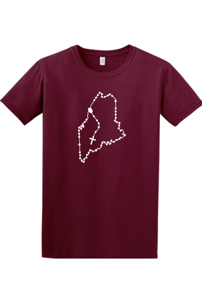 Maine Catholic Rosary Adult T-shirt