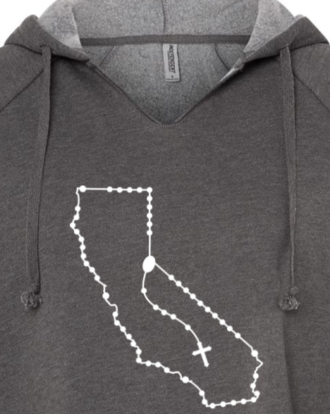 California Catholic Rosary Drop Hoodie