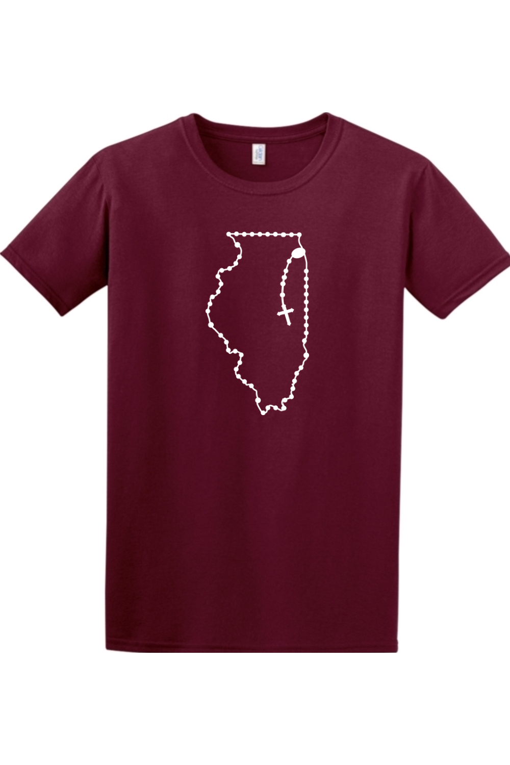 Illinois Catholic Rosary Adult T-shirt