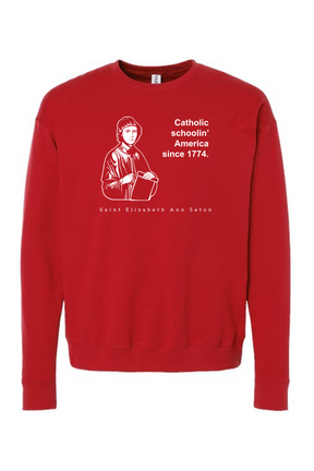 Catholic Schoolin' - St. Elizabeth Ann Seton - Crewneck Sweatshirt