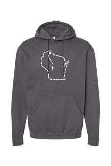 Wisconsin Catholic Rosary Hoodie Sweatshirt